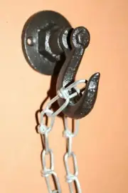 Masculine Coat Hooks Heavy Solid Cast Iron, 4" tall, H-135