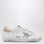 [Golden Goose] White/silver Super-Star sneakers with shearling lining 36 IT White