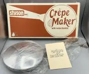 Vintage Styson Japan Crepe Maker Pan w/Recipe Book in Box NEW & UNUSED