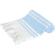 Linenova Cotton Turkish Blue Beach Towel