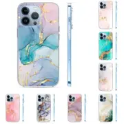 Fashion Back Case For iPhone 16 15 14 13 12 11 Pro Max Plus Marble Newest Cover