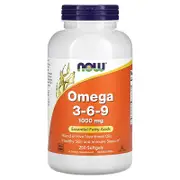 NOW Foods, Omega 3-6-9, 250 Softgels