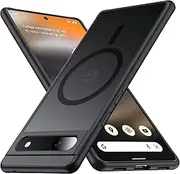 [FNDMIL] [NO.1 Magnetic for Google Pixel 6a Case with MagSafe [Translucent Matte] [Anti-Fingerprint] [Military Shockproof] Hard Case with Soft Silicone Mobile Phone Case for Pixel 6a Case Thin 6.1