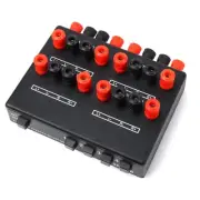 2-IN-4-OUT Stereo Audio Selector Amplifier Switcher Box Speaker Splitter9062