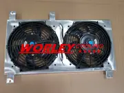 QLD-Aluminum Shroud & FANS FOR Mazda Miata MX5 MT 1998-2005 98 99 00 01 02 03 04