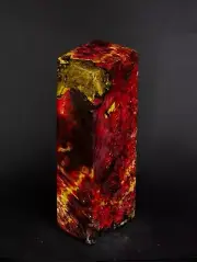 MAPLE BURL IN ROSE VULACNO PATTERNS & ALBINO 130*46*32 mm