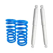 2 Rear Raised HD Gabriel Ultra LT Shocks + Lovells Springs for Jeep Commander XH