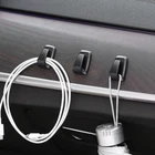 3x Car Dashboard Seat Back Hook Hanger Holder Bag Clothes Hook Black Accessories