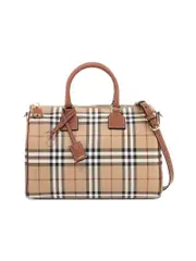 Burberry Check Media Bowling Bag