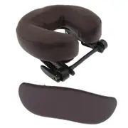 Salon Massage Table Face Cradle Folding SPA Chair Headrest Platform Cushion brown 28cm