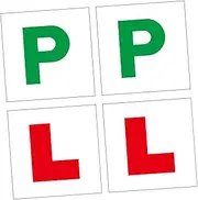 4Pcs Magnetic Car Signs for Learner Drivers P Stickers Durable Material Weather Resistant for Drivers Safety