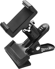 Clip-on Phone Holder Musical Instrument Phone Mount Stand with 360 Degree Rotatable Ball Head for Bass Guitar Head