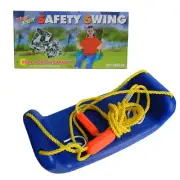 Children Swing Seat Garden Tree Swing Rope Seat Molded Kids Plastic Swings Blue