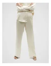 [Seed Heritage] Satin Wide Leg Pant in Frappe