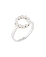 Splendid Pearls Silver 2-2.5mm Freshwater Pearl Ring