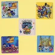 15 Teen Titans Go! to the Movies - Large Stickers - Robin, Starfire, Cyborg