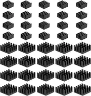 ESUMIC 40PCS Black Aluminum Heatsink Circuit Board Cooling Fin for Raspberry Pi 3 B+, Pi 3 B, Pi 2, Pi Model B+