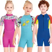 Little Kids Girls Boys UV Protection Swimsuit 2.5mm Neoprene Wetsuit Diving Suit