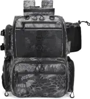 Fishing Tackle Backpack with Rod Holders Bottle Holder 42L Storage Bag Store
