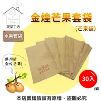 在飛比找PChome24h購物優惠-水果套袋-金煌芒果套袋(芒果袋) 30入/組