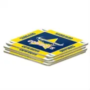 NRL North QLD Cowboys Logo SET 4 Cork Back Drink Coasters