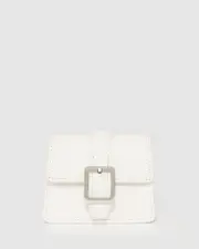 White Mini Rachel Keyring Purse