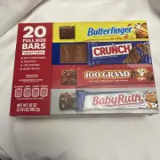 20 Piece Assorted Full Size Chocolate Candy Bar Variety Pack