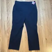 NWT New SPANX PBP Perfect Pants Ponte SLIM STRAIGHT Classic Black 1X Petite