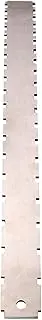 Guitar Neck Notched Ruler, Straight Edge Tool, 16.5 Inches Stainless Steel Construction, Precision String Action Gauge, Professional Luthier Measurement for Electric, Acoustic