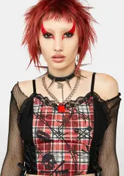 [Current Mood] Lust Or Envy Plaid Crop Top