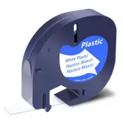 1PK For DYMO LetraTag LT100H LT100T 91331 Plastic White Refills Label Tape 12mm