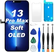 DIGI4U Soft OLED Screen Replacement for iPhone 13 Pro Max, 6.7'' 120Hz COP Display NOT LCD, 1:1 Window & Resolution & Thickness, Temp Control, with Repair Kit for iPhone 13 Pro Max Screen Replacement