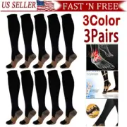 Copper Compression Socks Women & Men Circulation(3 pairs) Best for Running Socks