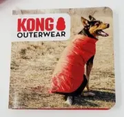 KONG Outerwear Parachute Puffer Jacket Coat Red Vest Dog Water & Wind Resistant