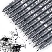 HTVRONT Micro Pens Fineliner Drawing Pens - 13 Pack Artist Pens Fine Liners S