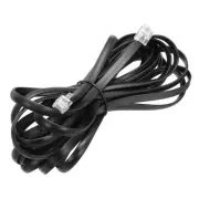 1 Pack Telephone Cord 16.4ft Phone Cable 6P6C with RJ12 Plug, Black