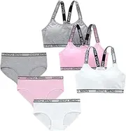 [Eforcase] Girls’ Training Bra Set - 6PCS Girls Cotton Training Bralettes Cami Bras and Underwear Panties