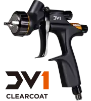 Devilbiss DV1 CLEAR NON DIGITAL Spray Gun and Cup C1+ 1.3