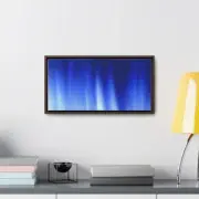 Shades Blue Gallery Canvas Wraps, Horizontal Frame