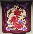 ROSE FLOWER ROSES FLOWERS FLORAL KING SIZE BLANKET