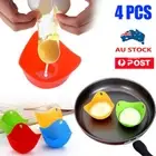 4pcs Silicone Egg Poacher Poaching Pods Pan Poached Cups Moulds For KitchenAN