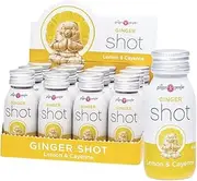 The Ginger People, Ginger Shot Lemon & Cayenne 60ml - This hot and awakening shot delivers a fresh punch of ginger with a citrusy zing that exhilarates the palate.
