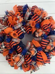UVA Front Door Wreath, College Football Wreath, Indoor Wreath, Outdoor Wreath,