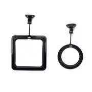 Fish Feeding Ring Aquarium Fish Tank Feeder Floating Fish Food Feeder Fish Food Black - Black Circle