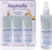 Toilet Tissue Mist, Eco-Friendly & Non-Clogging Alternative to Flushable Wipes Simply Spray On Any Folded Toilet Paper (3-8.25 oz Ocean Breeze)
