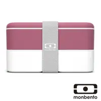在飛比找momo購物網優惠-【MONBENTO】雙層餐盒-玫瑰豆沙色(MB-120002