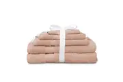 5pc Algodon St Regis Collection Bath Hand Towel Set w Face Washer Cotton Dusk