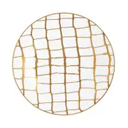 Domenico Vacca by Prouna Alligator Gold Dinner Plate