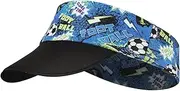 [TINAYAUE] Kids Sun Visor Hat UPF 50+ Foldable Sports Tennis Golf Softball Running Visor Cap for Boys Girls Cute Print Children Summer Beach Football Outdoor Caps