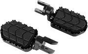 Motorcycle Footrest Footpeg Foot Rests Billet Wide Foot Pegs Compatible With R1200GS Adventure R 1200 GS GSA1200 R1200GSA ADV 2004-2012(R1200GS ADV Black)